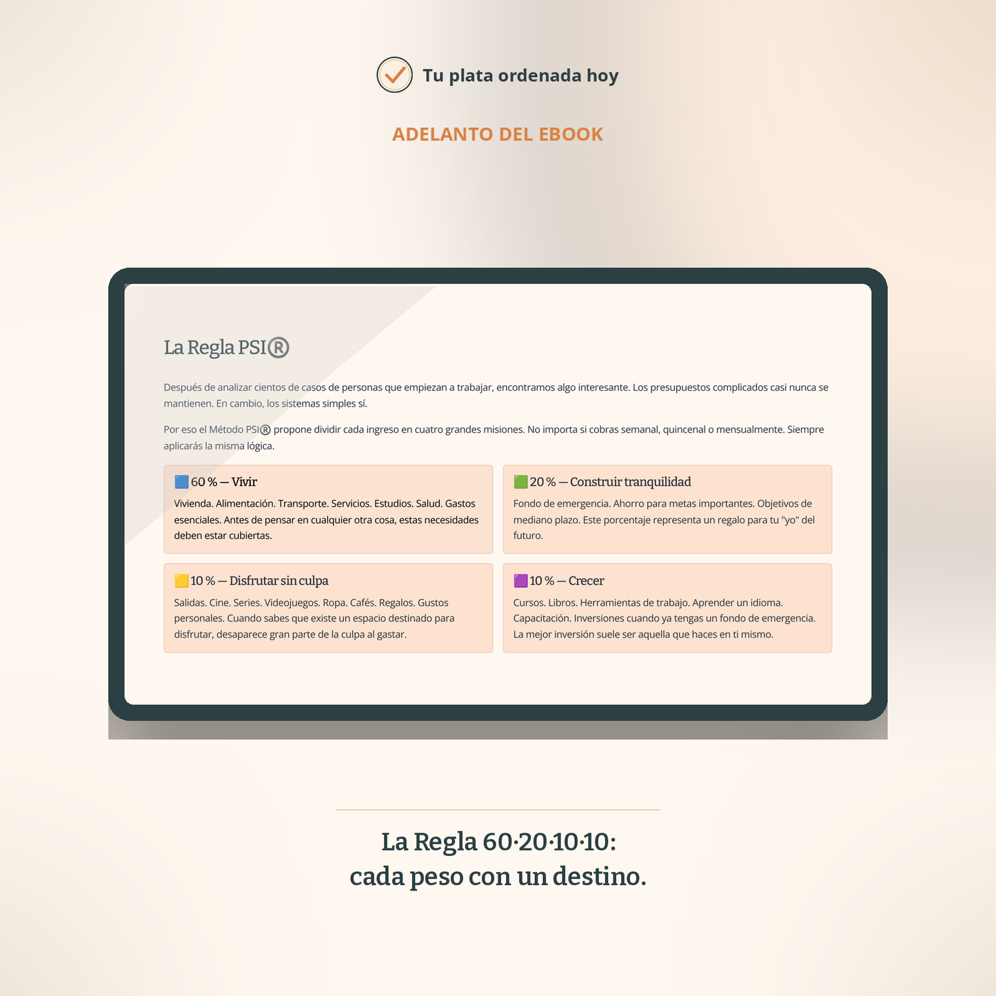 Primer sueldo Inteligente: Método PSI + Kit de herramientas